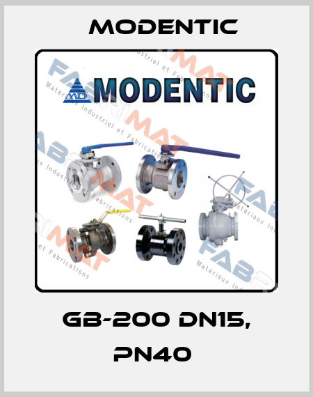GB-200 DN15, PN40  Modentic