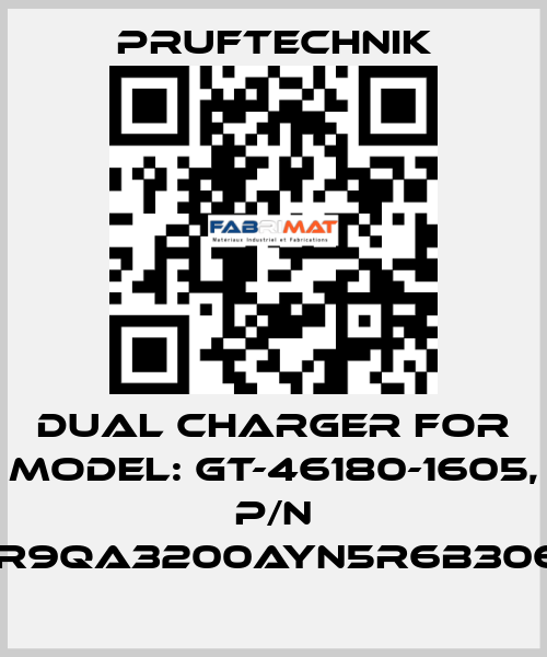 Dual charger for Model: GT-46180-1605, p/n WR9QA3200AYN5R6B3065 Pruftechnik