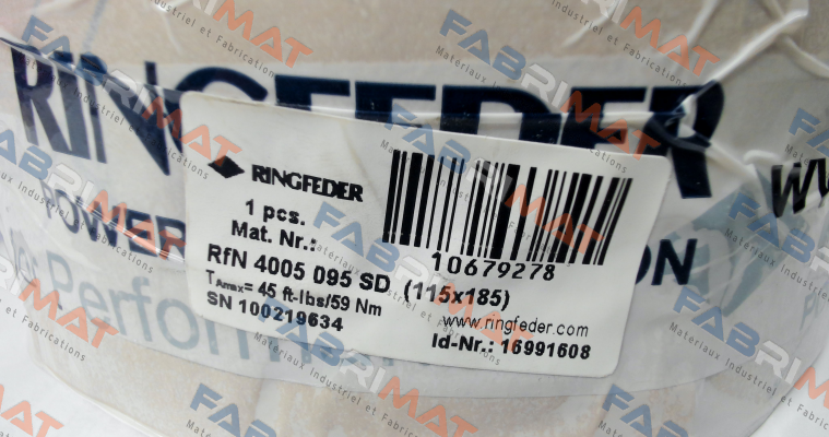 RFN4005 95 SD 115X185 Ringfeder