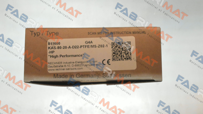 p/n: 811600, Type: KAS-80-20-A-D22-PTFE/MS-Z02-1-HP Rechner