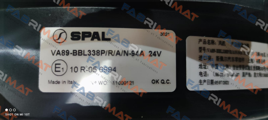 VA89-BBL338P/R/A/N/94A SPAL