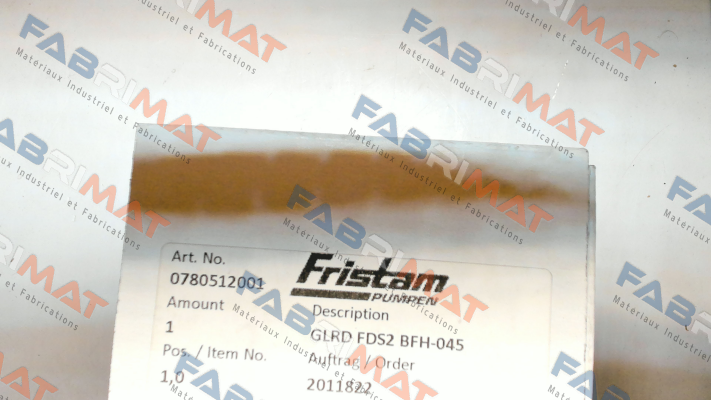 0780512001 / GLRD-FDS2 BFH-045 Fristam