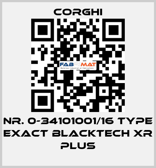 Nr. 0-34101001/16 Type EXACT BlackTech XR PLUS Corghi