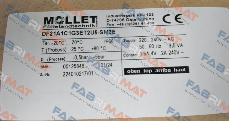 DF21A1C1G3ET2U5-SM3E Mollet