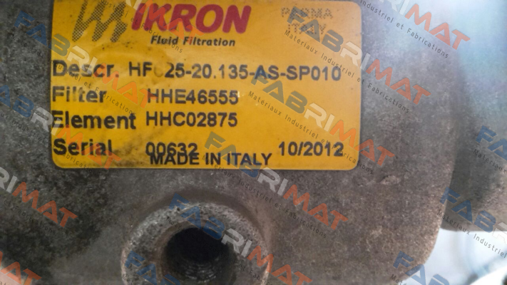 HF625-20.135-AS-SP010-B17-GE-B-XA-FP-D Ikron