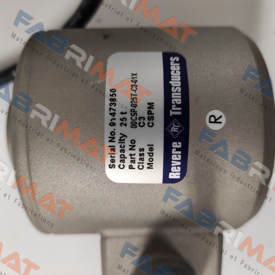 P/N: 0125C3 Type  CSP-M-25t-C3-SC Revere