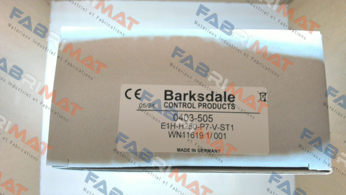 P/N: 0403-505, Type: E1H-H250-P7-V-ST1 Barksdale