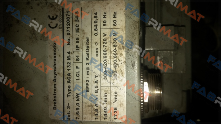 FRONT AND BACK COVER FOR TYPE:ACA 132 M-4 obsolete   AC Motoren