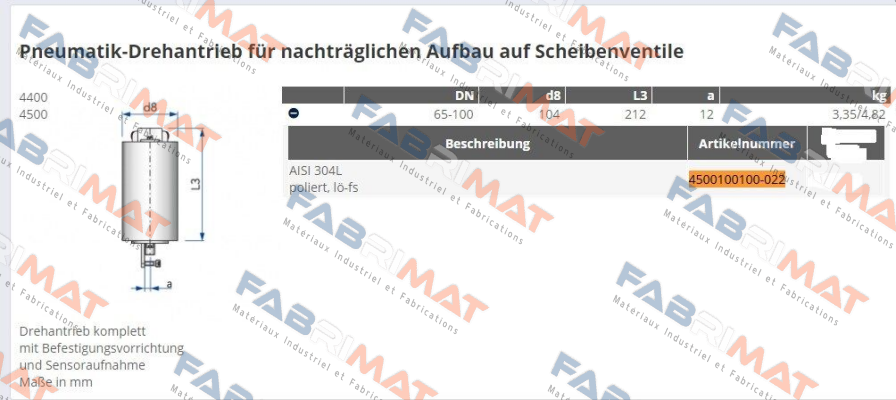 4500100100-022 Kieselmann