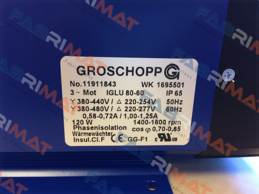 IGLU 80-60 + Typ: Z3 i= 1155:1 Groschopp