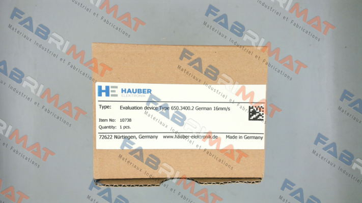 Nr. 10738  Typ 650.3400.2 HAUBER