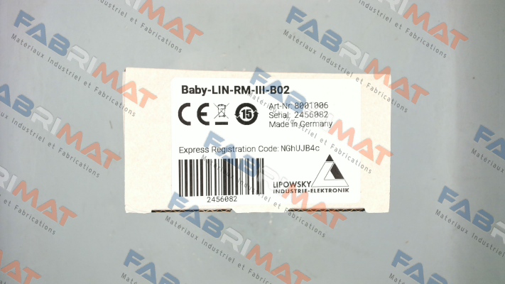 8001006 Baby-LIN-RM-III-B02 Lipowsky