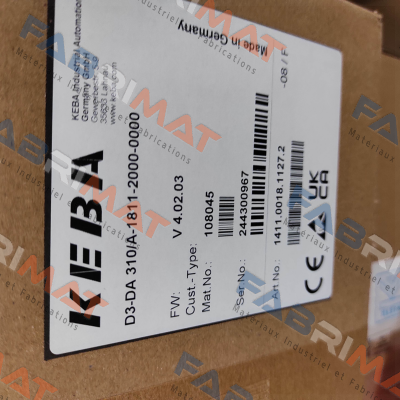 D3-DA-310/A-1811-20 Keba