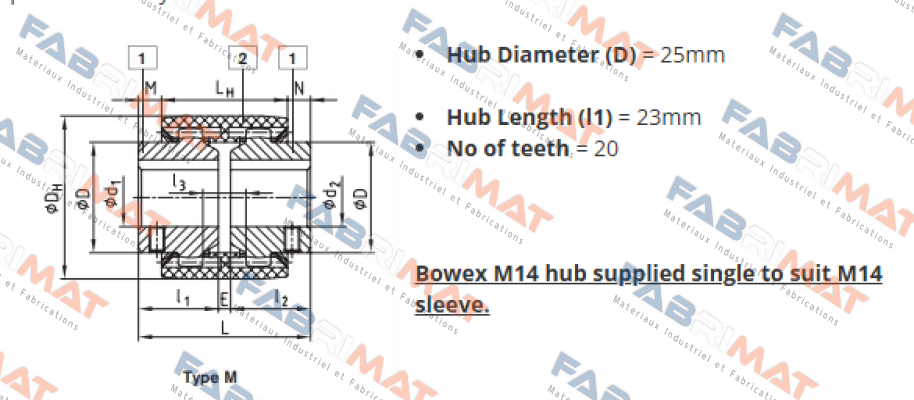 BOWEX-M14-HUB KTR