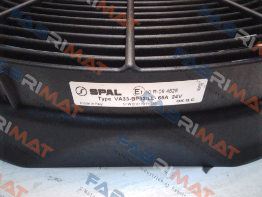Type: VA33-BP93/LL-65A SPAL