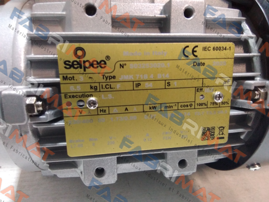 JMK 71B 0.37KW 4P B14 230/400-50 SEIPEE