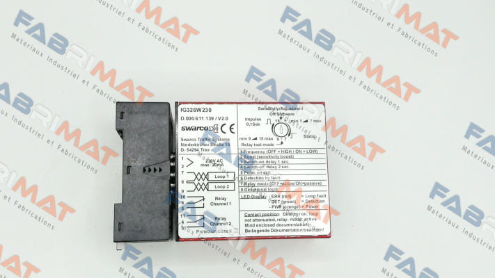 D.000.611.139 IG326W230 - 2 Ch. 230V SWARCO