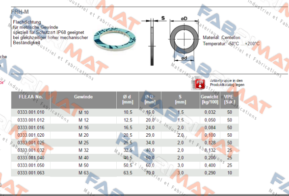 333001025 (1 x 10 pcs.)  Flexa