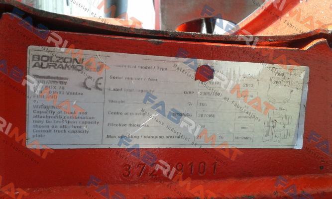 AU326548.01  for 37259101  Bolzoni