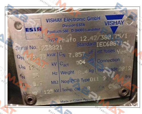 Phafo 12.42/380.75/1 Vishay