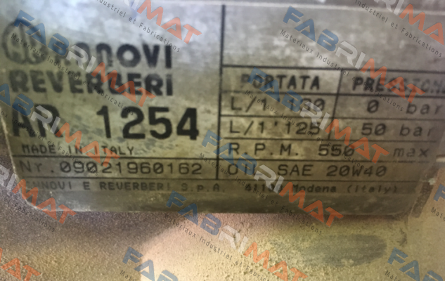 Air cover for 09021960162 - the pump is obsolete; no spare parts are available; Alternative pump - AR 1203 C/C  Annovi Reverberi