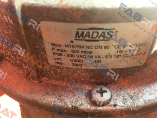 CX09C 008   M16/RM N.C. DN 80 Madas