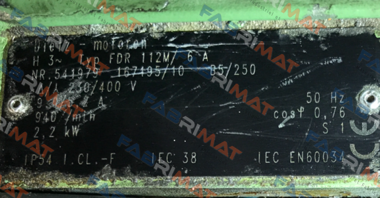 h 3~ Typ FDR 112M/ 6 A OEM  Dietz-Motoren