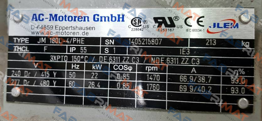 JM 180 L-4 L-4 /PHE AC Motoren