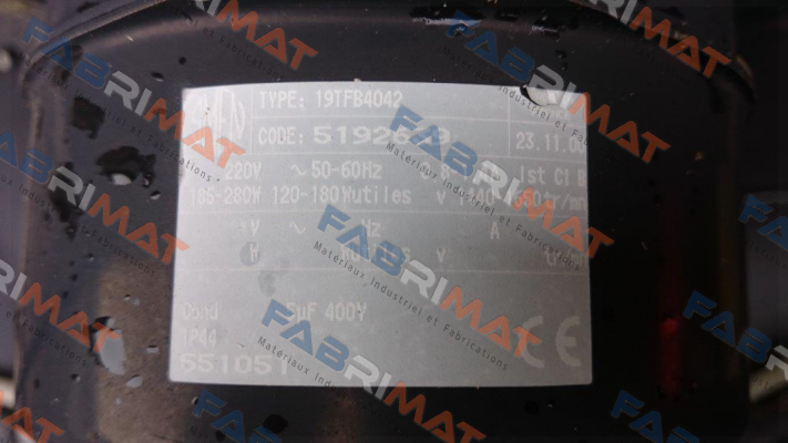 19TFB 4042 "551051" *5192639* obsolete, replaced by 19TFB4104 "551094" *5192788* HELICE D356MM Smen