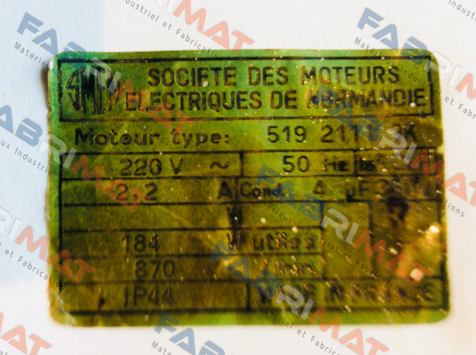 519 2111 obsolete, replaced by motor of  another brand RPM, E002500  Smen