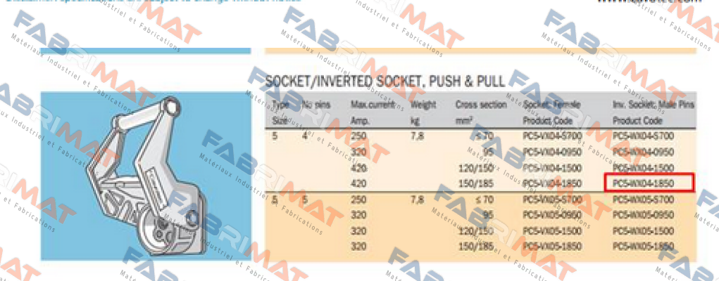 PC5-WX04-1850 OEM  Cavotec