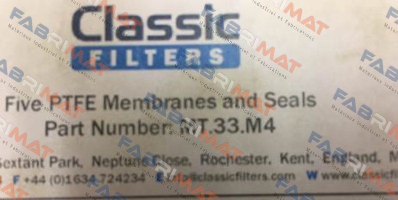 901937 / Type: MT-33-M4 Classic filters