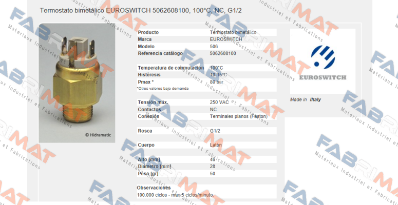 5062608100 Euroswitch
