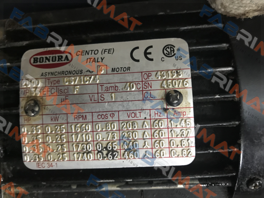 CS7 1C/4  Bonora
