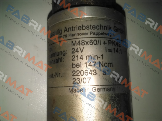 M48x60/I+PK42  Kaehlig Antriebstechnik