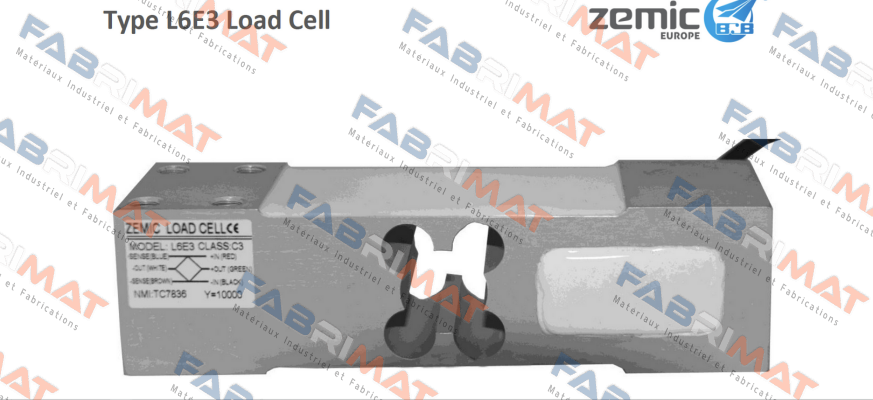P/N: 1060610, Type: L6E3-C3-100kg-3G, Y= 10000 ZEMIC