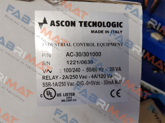 P/N AC-30/301000  Ascon
