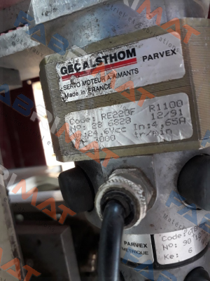 Cod. RE 220 F  R 1100, complete with Dinamo Code TBN 20G R 0009  Parvex