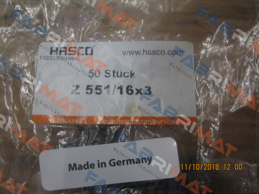 Z551 16x3 Hasco