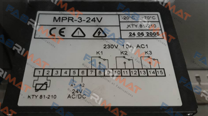 MPR-3 24VUC Welba