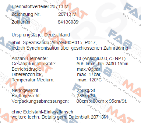 400121 / 20713M Scherzinger