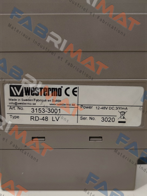 P/N: 3153-3001 Type: RD-48 LV Westermo