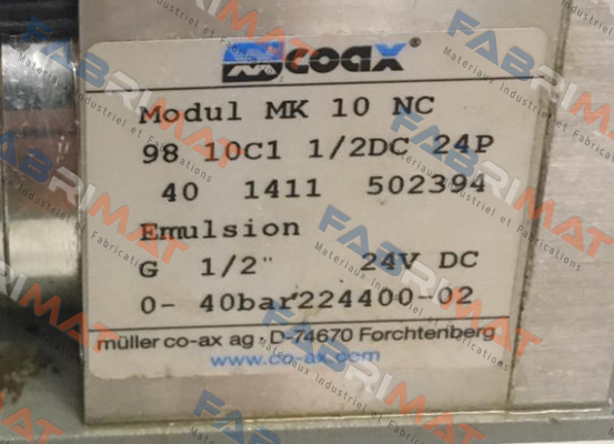 MK 10 NC (502394) Coax