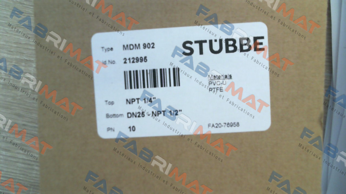 PN: 212995 Type:MDM902 Stübbe