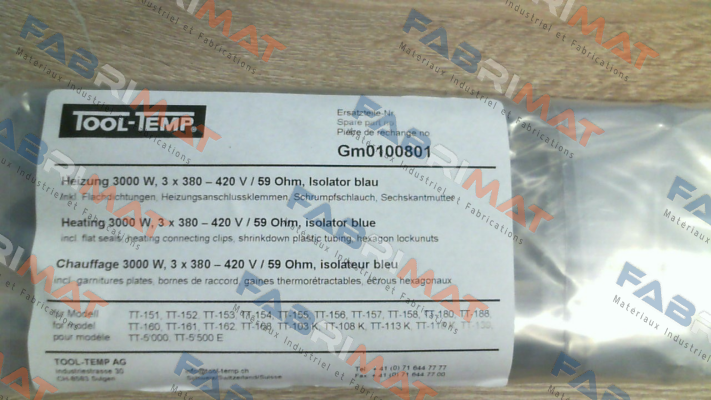GM0100801 Tool-Temp