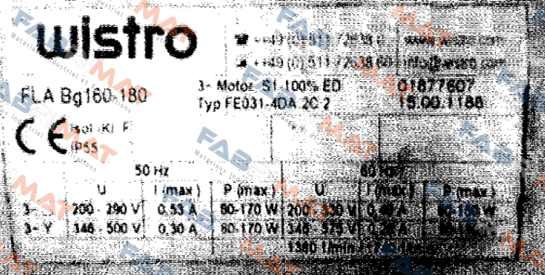 FLA Bg160-180 Wistro