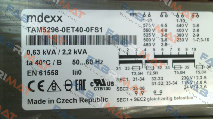 TAM5296-0ET40-0FS1 Mdexx