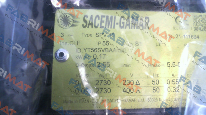 SPV 18 - 120 (ID.YT56SVBAA1205-1) Sacemi