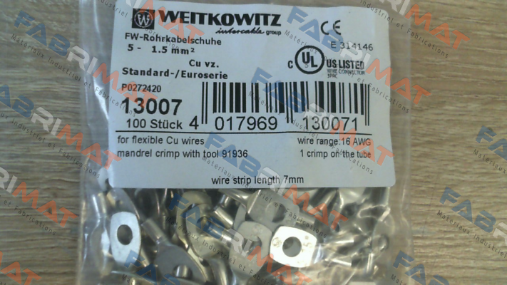 13007(1 pack 100 pcs) WEITKOWITZ