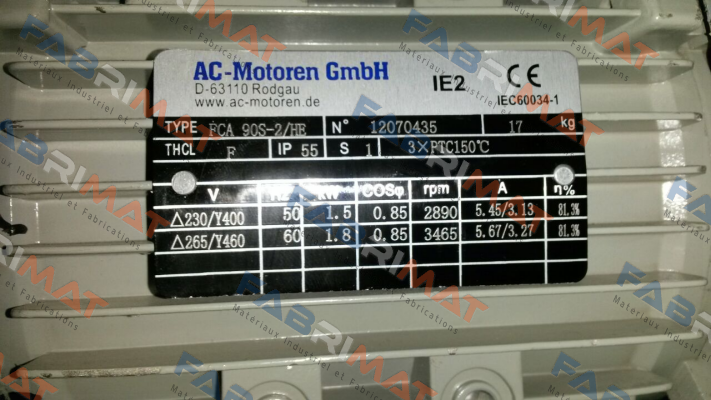 FCA 90S-2/HE obsolete,replaced by Lüfterflügel BG90 AC Motoren